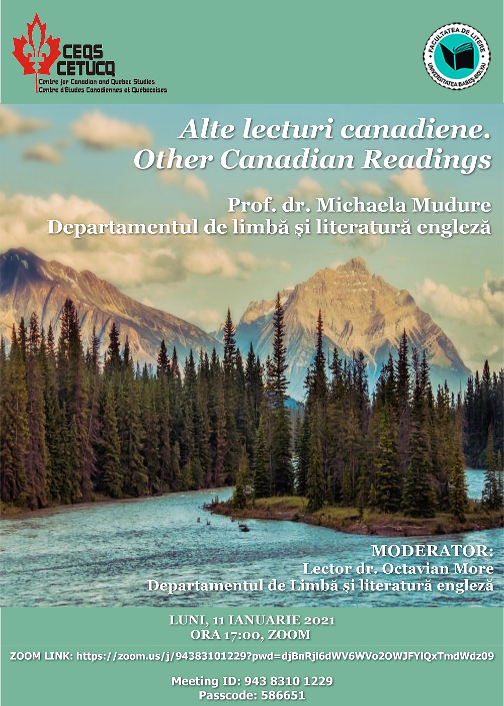 Lansare de carte la Centrul de Studii Canadiene (CEQS/CETUCQ)