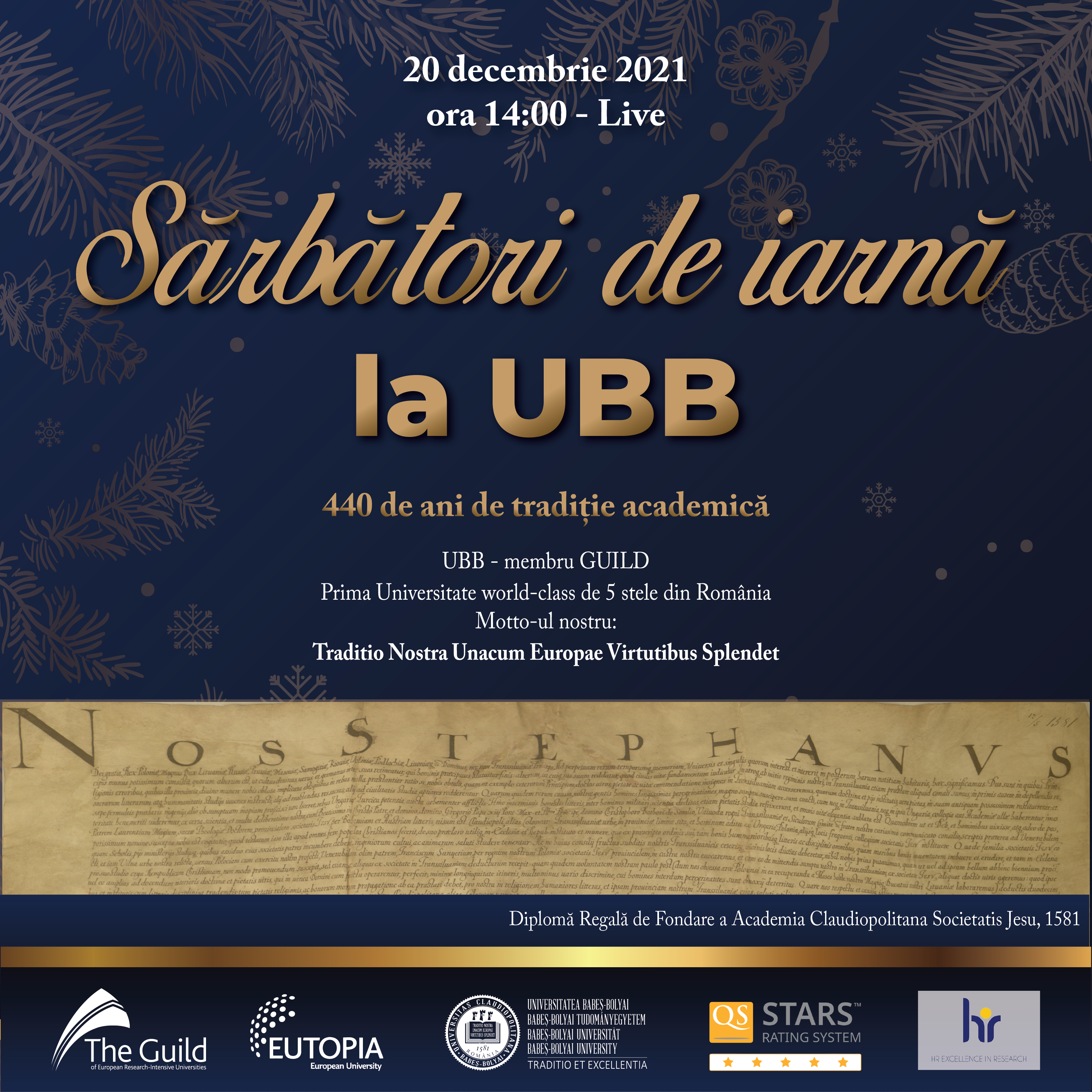 Ceremonia Sărbătorilor de iarnă la UBB