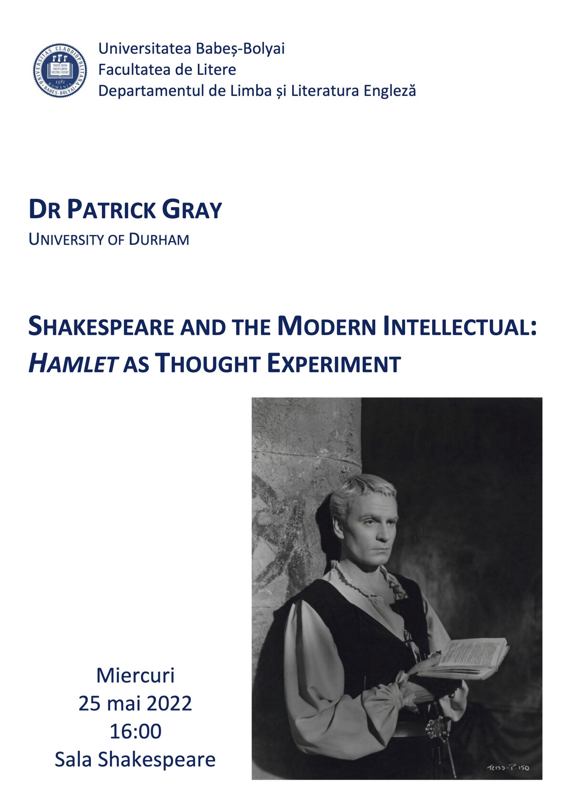 Shakespeare and the Modern Intellectual: Hamlet as Thought Experiment