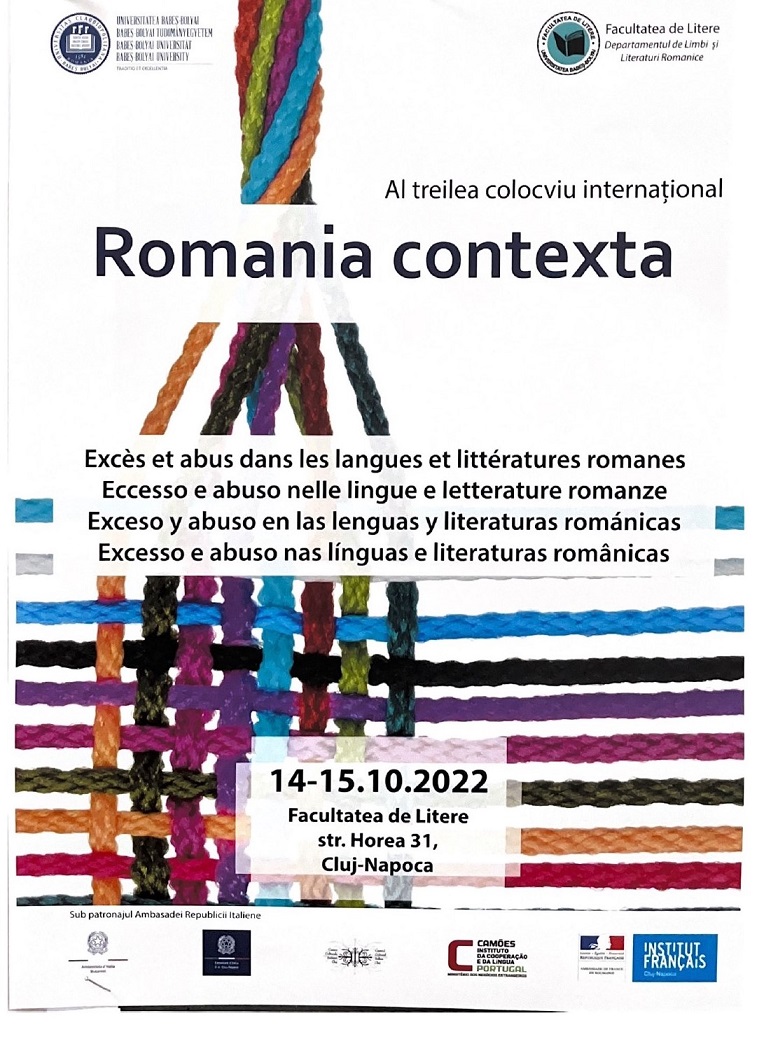 Conferința internațională „Romania Contexta III: Exces și abuz în limbile și literaturile romanice”