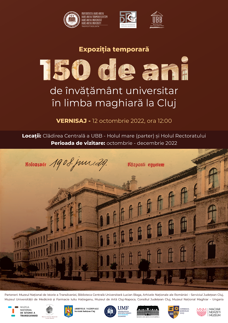 Vernisaj expoziție „150 de ani de învățământ universitar în limba maghiară la Cluj”