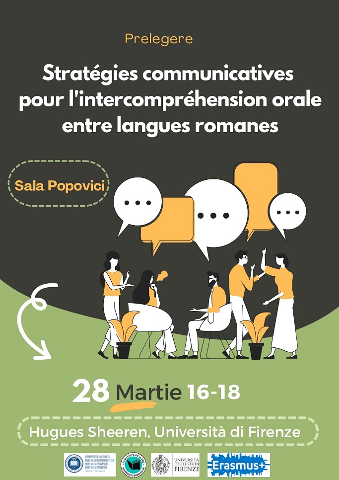 Conferința: Stratégies communicatives pour l’intercompréhension orale entre langues romanes