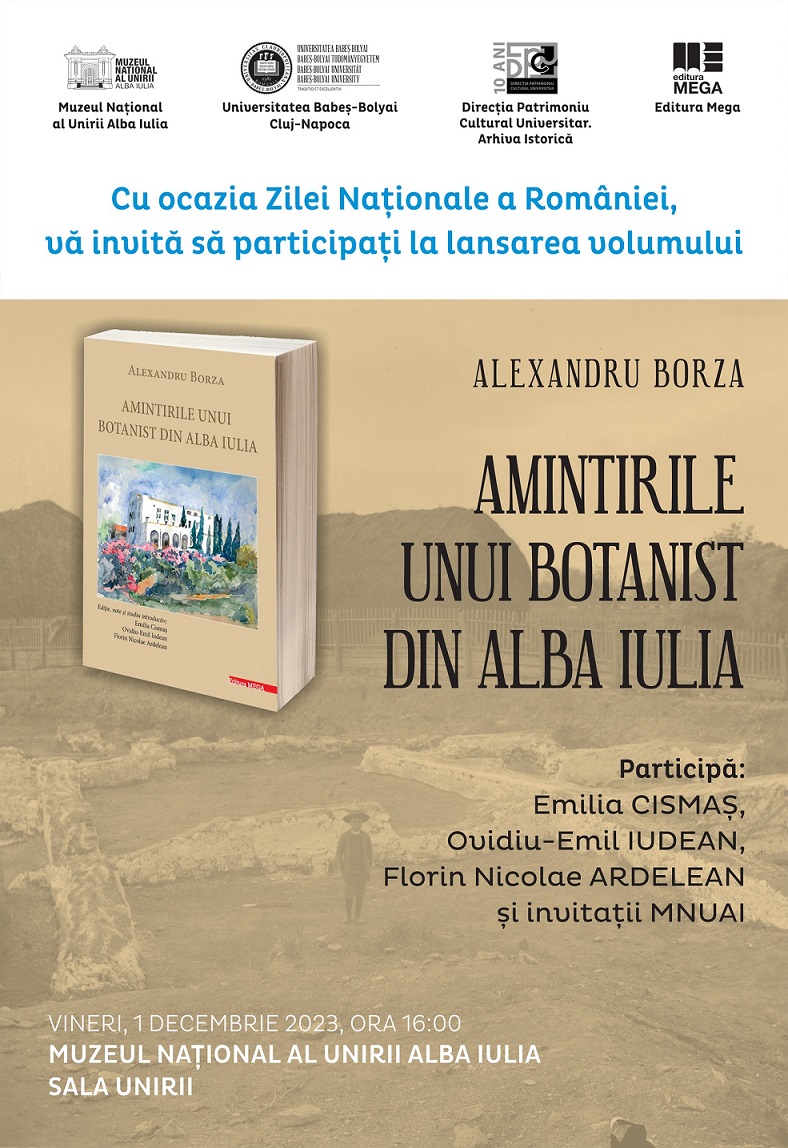 Lansarea volumului „Amintirile unui botanist din Alba Iulia”