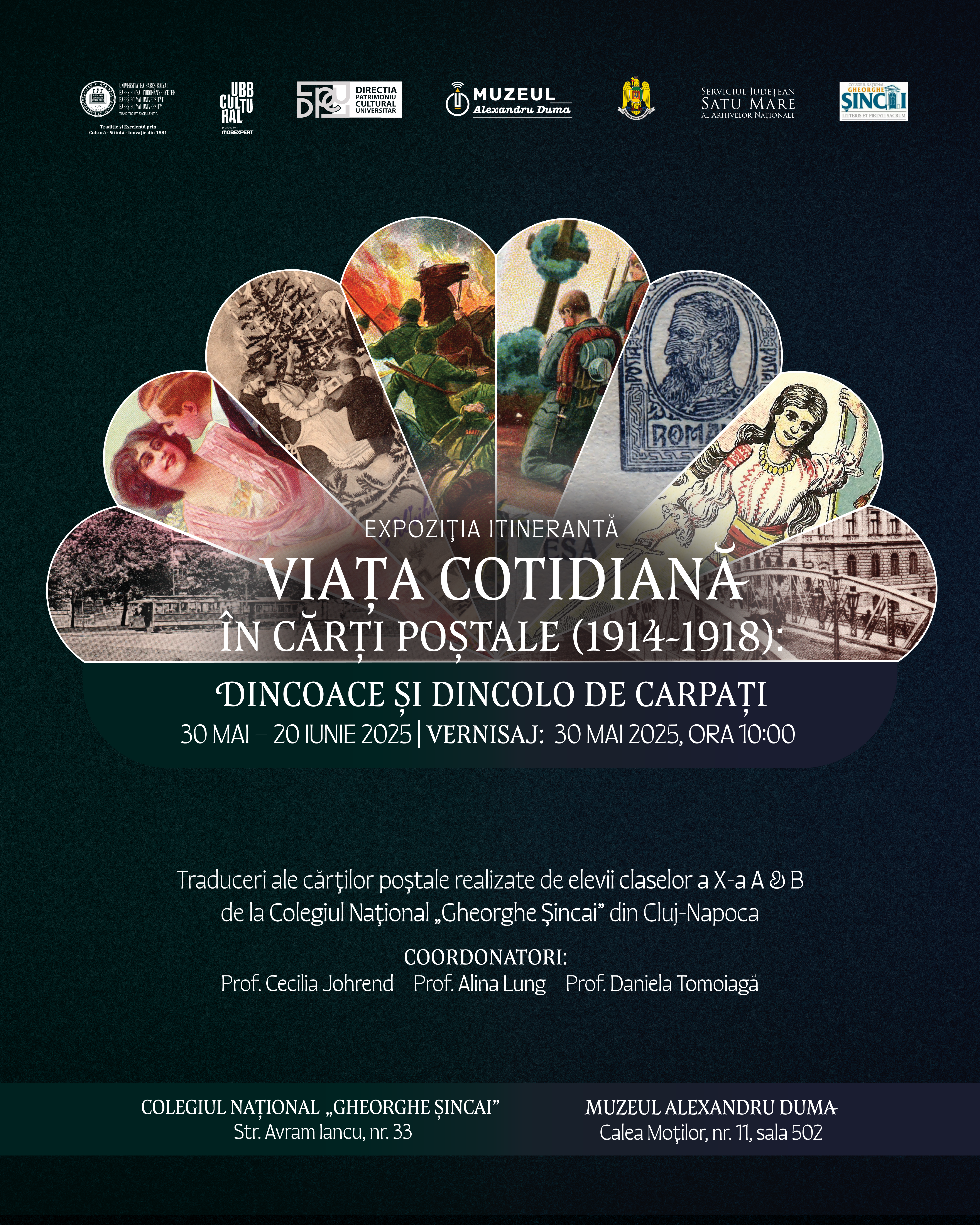 Expoziție itinerantă: „Viața cotidiană în cărți poștale (1914-1918): dincoace și dincolo de Carpați”