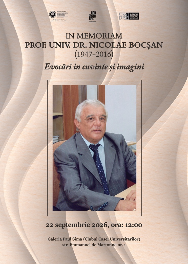 In memoriam prof. univ. dr. Nicolae Bocșan (1947-2016)