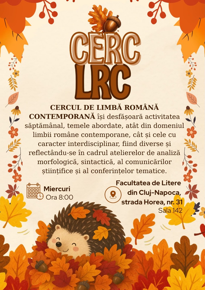 CERCUL DE LIMBĂ ROMÂNĂ CONTEMPORANĂ